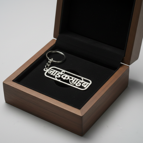 NAIK SAHEB Name Stainless Steel Keychain