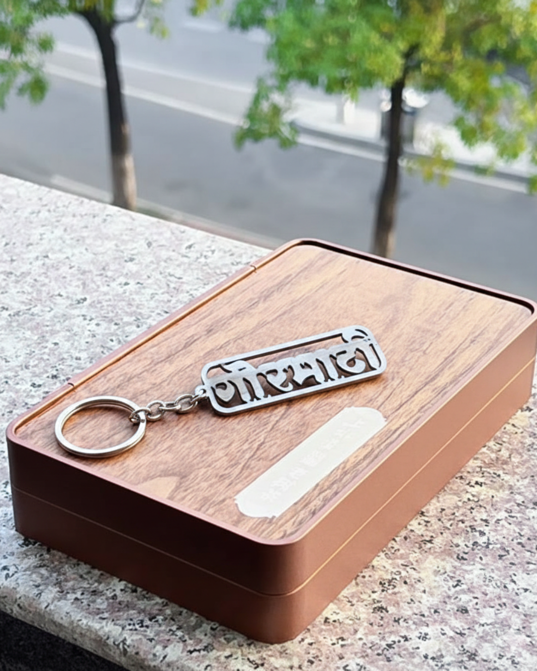 GORMATHI Name Stainless Steel Keychain