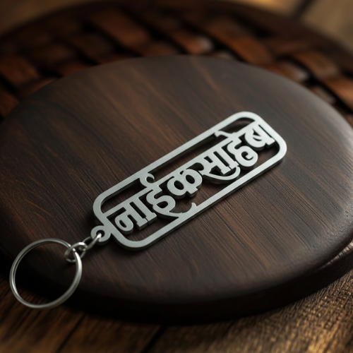NAIK SAHEB Name Stainless Steel Keychain